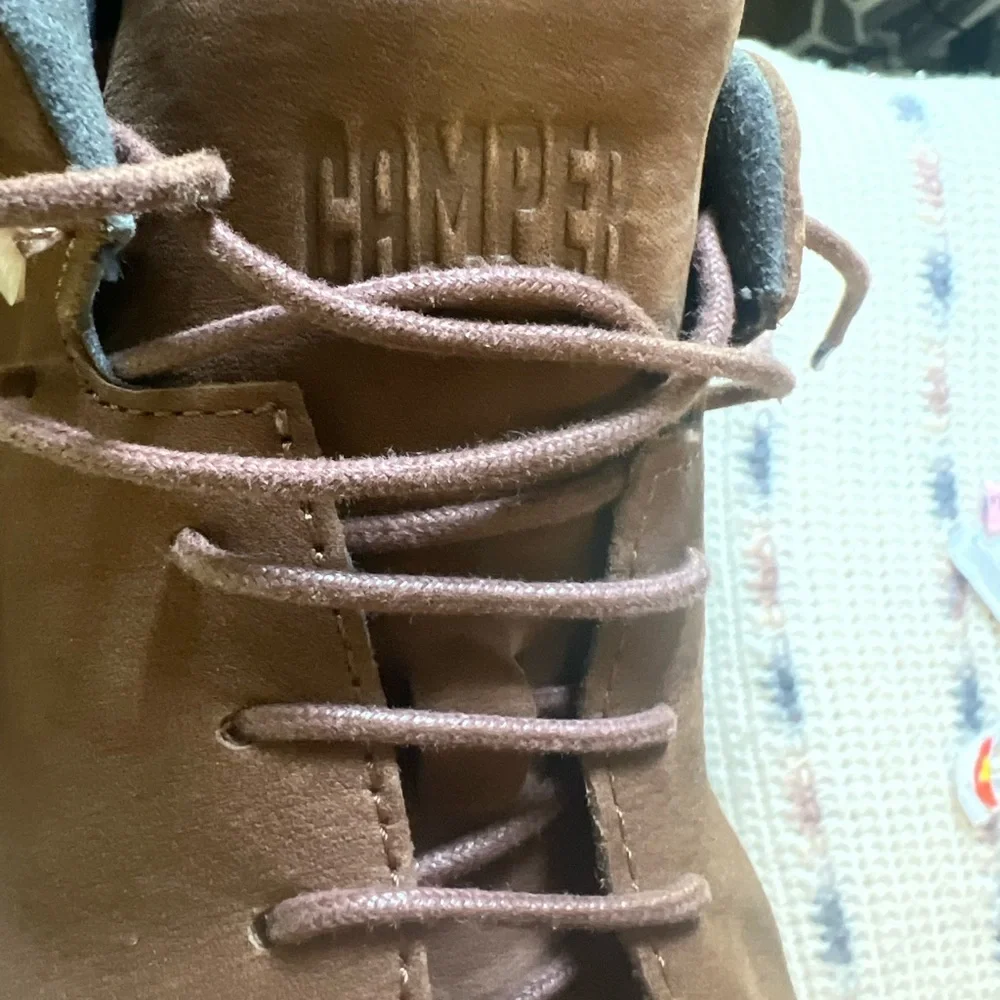 Men's Brown Casual High-Top Sneakers